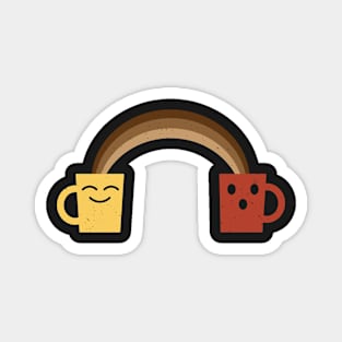 My Coffee Needs Coffee Funny Caffeine Rainbow Magnet