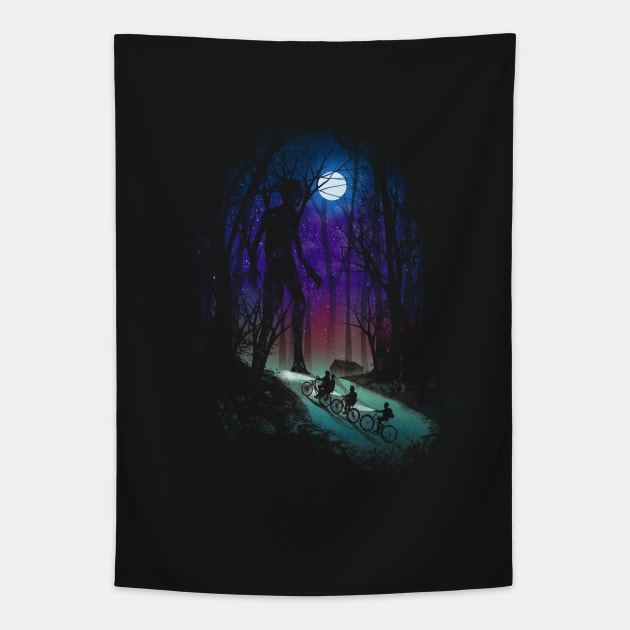 Stranger in the Woods Tapestry by DANDINGEROZZ