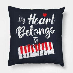 Musician Pianist love piano: Me and You Pillow