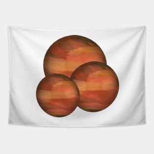 Copper Marble Balls Tapestry