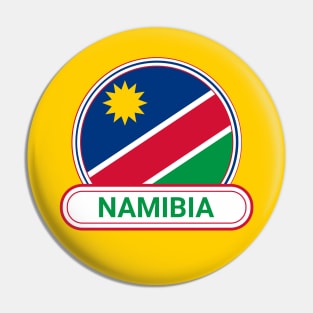 Namibia Country Badge - Namibia Flag Pin