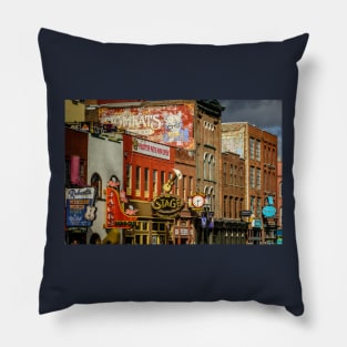 Honky Tonk Row - Nashville TN Pillow