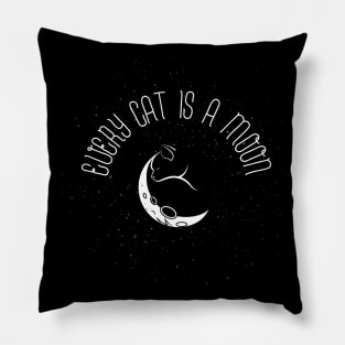 Cat Moon Pillow