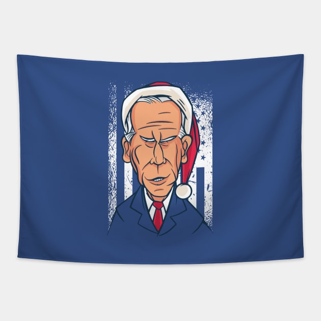 Christmas Biden Tapestry by Safdesignx