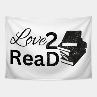 Love 2 Read Black Book Tapestry