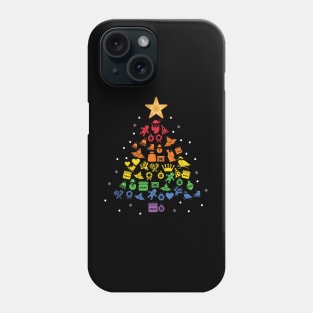 Christmas Tree pride Flag Phone Case