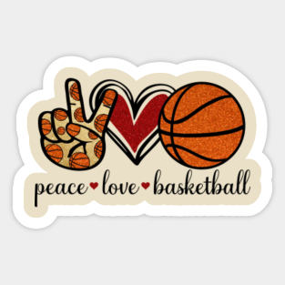 I Love My Basketball Player Stickers Teepublic