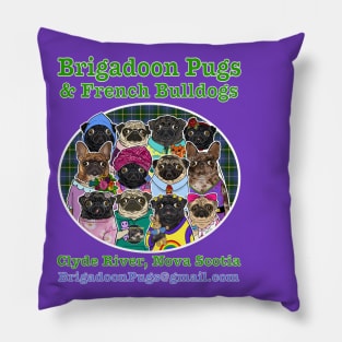 Brigadoon Pugs & French Bulldogs Pillow