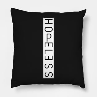 Hopeless Bar Text Pillow