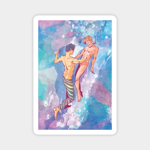 Rei and Nagisa Magnet by Joanna Estep