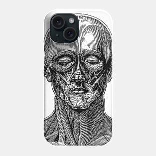 Diagram of the muscles of the human face Phone Case