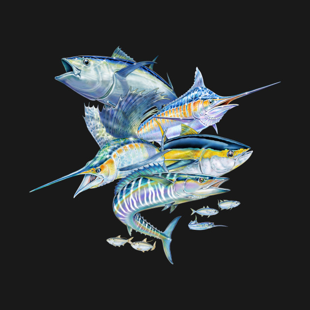 Saltwater Fish by Tim Jeffs Art