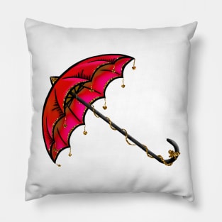 Red Umbrella Pillow