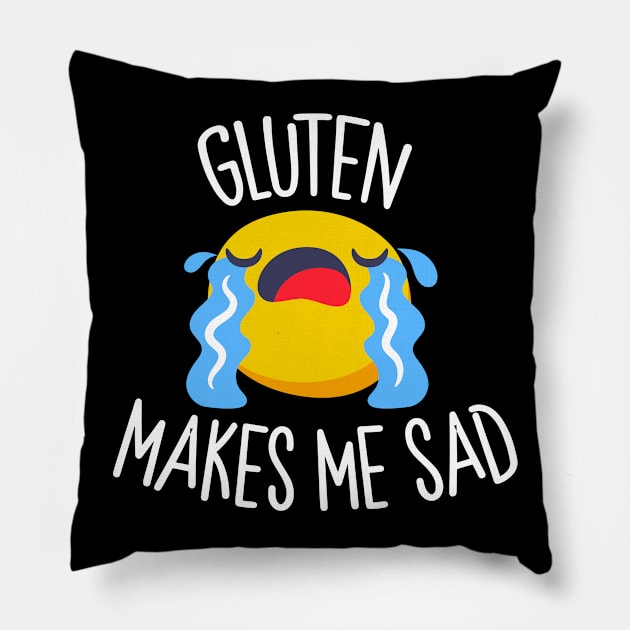 Gluten Makes Me Sad Pillow by thingsandthings