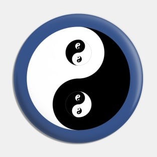 Ying Yang B&W Pin