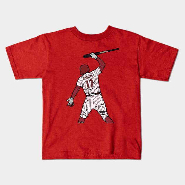 Rhys Hoskins Bat Slam Kids T-Shirt for Sale by RatTrapTees