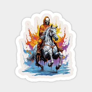 Skeleton Horse Rider Magnet