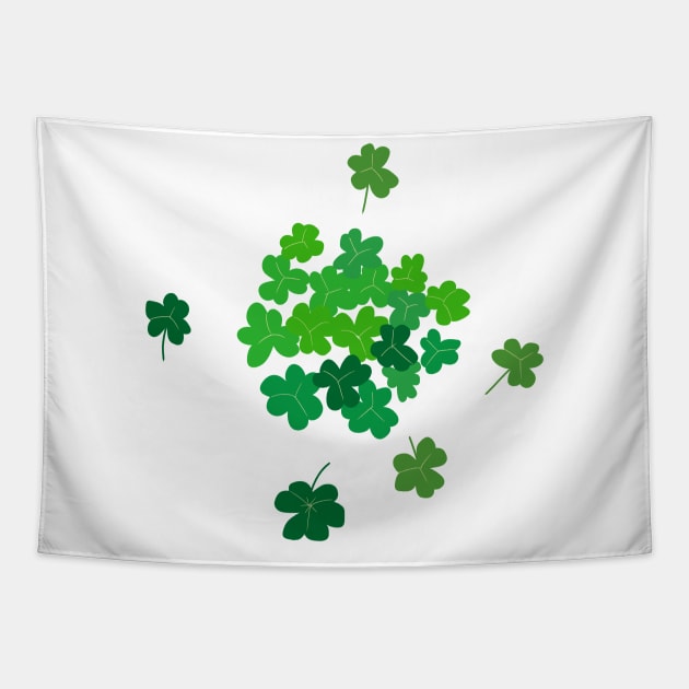 Three leaf clovers Tapestry by WritingLuv