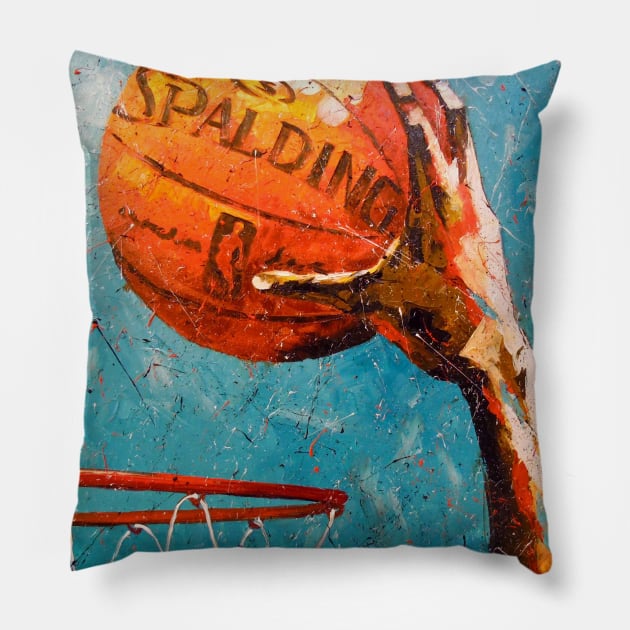 Slam dunk Pillow by OLHADARCHUKART
