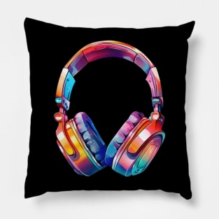 Headphone 90s Retro Pillow