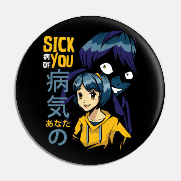Anime Girl Evil Shadow Anime And Manga Pin Teepublic The female version is shoujo ai. anime girl evil shadow