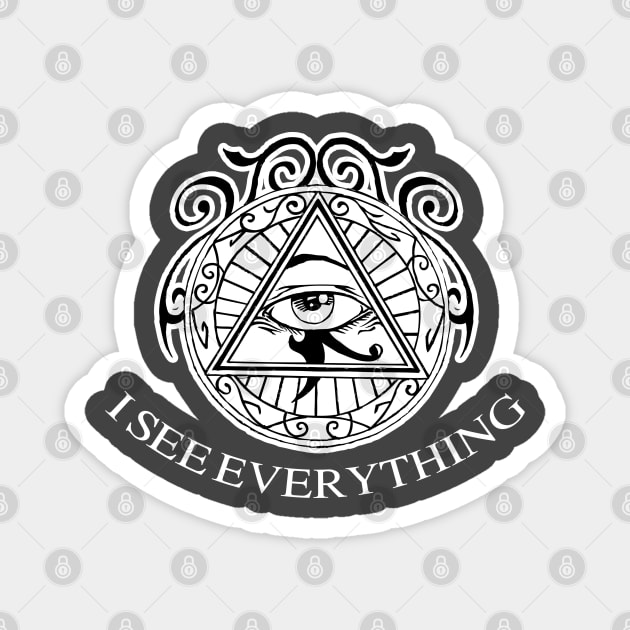 I See Everything Illuminati Magnet by dnlribeiro88