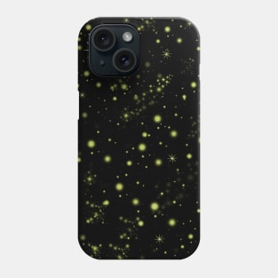 Night Sky Full of Tiny Yellow Stars Abstract Pattern Phone Case