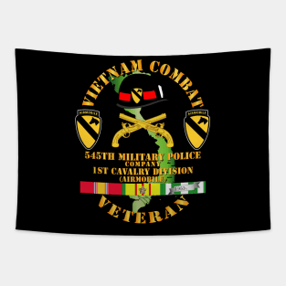 Vietnam Combat Cavalry Veteran w 545th Military Police Co - 1st Cav Div Tapestry