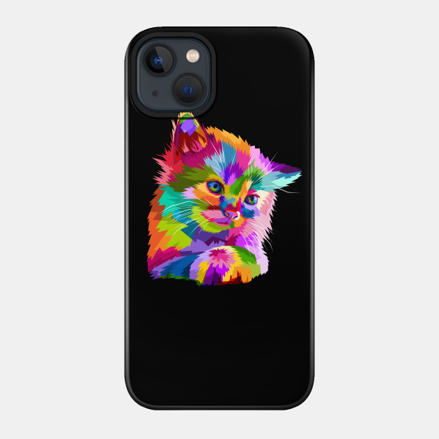 Colorful Cat Kitten Lover - Cat Lover Gifts - Phone Case