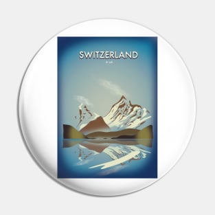 Switzerland travel poster Pin