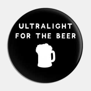 Ultralight Hiking Beer T-Shirt Pin