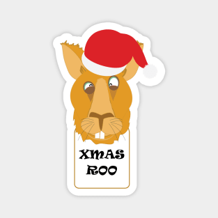 Goofy Xmas Roo Magnet