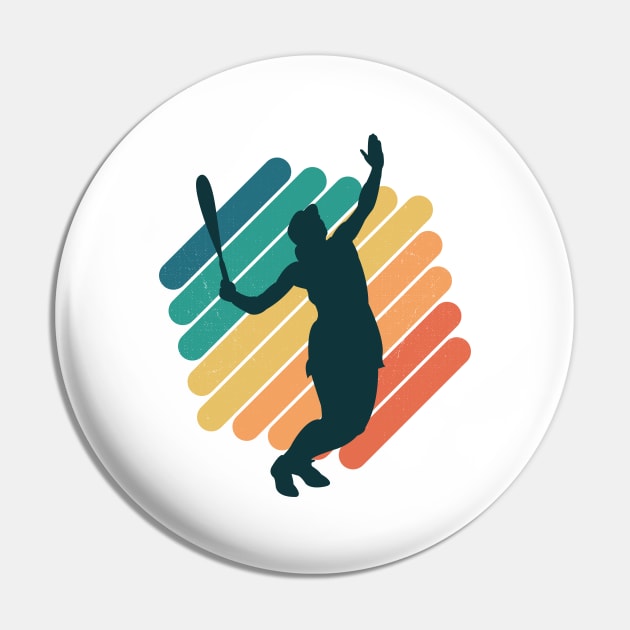 Vintage Retro Tennis Girl Pin by Krishnansh W.