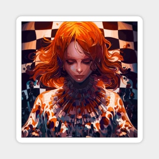 Anime girl chess master Magnet