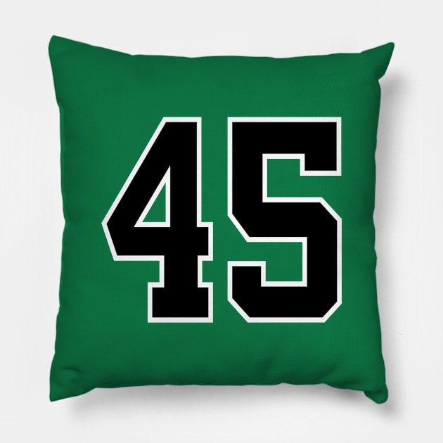 Number 45 Pillow by colorsplash