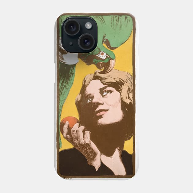 La Femme au Perroquet (1898) by Angelo Jank. Phone Case by WAITE-SMITH VINTAGE ART