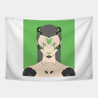 Mantis Green No Hex Tapestry