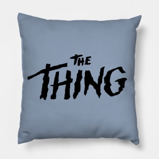 THE THING black logo Pillow