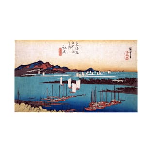 Utagawa Hiroshige Panorama of Miwo Pine Wood from Ejiri T-Shirt