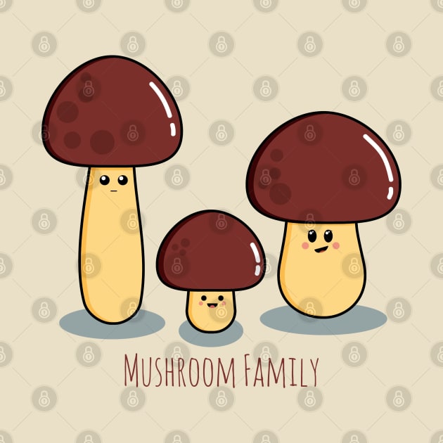 Mushroom Family by lisanisafazrin