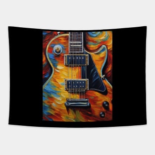 Les Paul Style Guitar - Van Gogh Style Tapestry