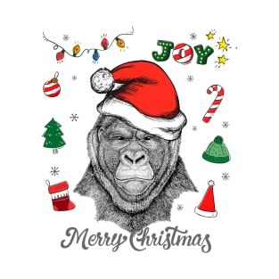 Merry Christmas Gorilla T-Shirt