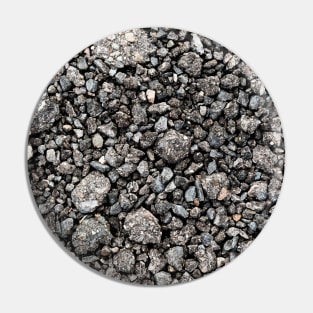 Rough Black Gravel Surface Road Pin