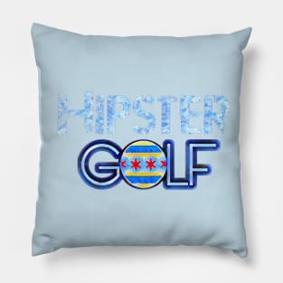 Hipster Golf Chicago Pillow