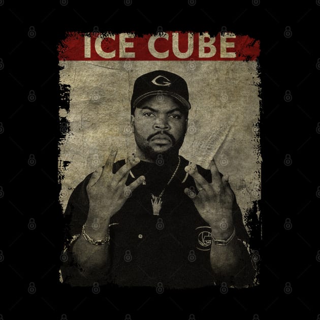 TEXTURE ART- Ice Cube - RETRO STYLE 1 by ZiziVintage