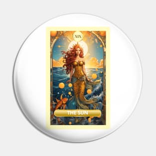 The Sun Card From the Light Mermaid Tarot Deck. Pin