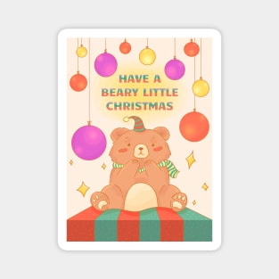 Have a Beary Little Christmas Magnet