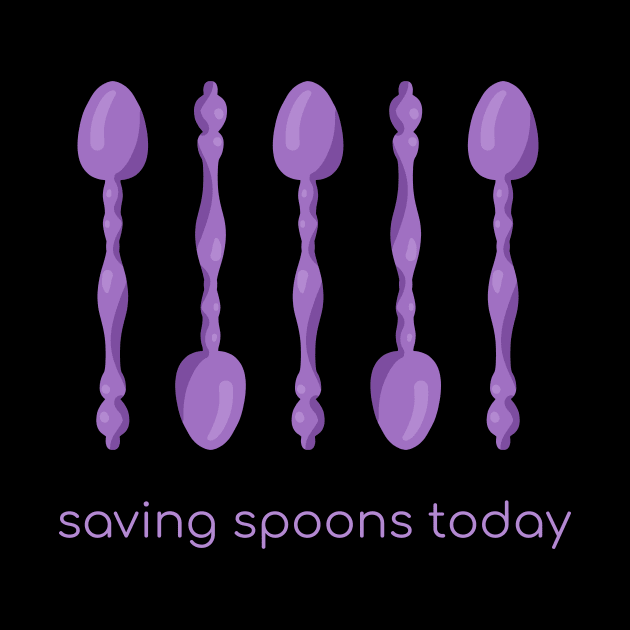 Saving Spoons Today (Purple) by KelseyLovelle