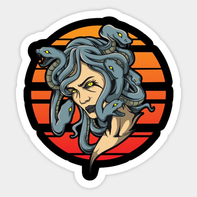 Medusa Gorgon - Greek mythology' Sticker