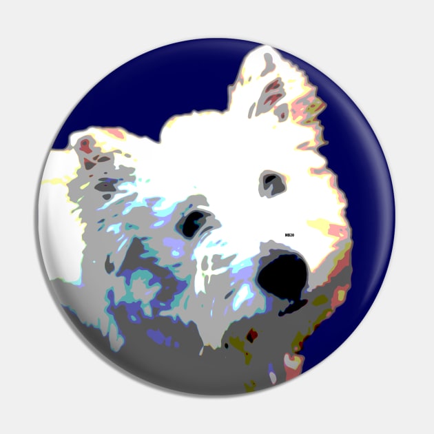 Westie Terrier Pin by Lil' Angel Pet Portraits